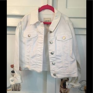 Cherokee Girls White Jean Jacket.